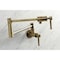 Kingston Brass KS4103DL Wall Mount Pot Filler, Antique Brass KS4103DL - alternate 3